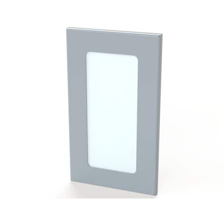 Saginaw Control & Engineering Window, 8.80 in. H x 5.10 in. W x 0.38 in. L, Carbon Steel, Polycarbonate SCE-PWK63NF